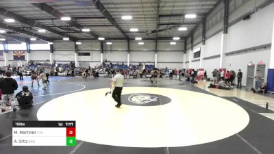 116 lbs Semifinal - Milo Martinez, Titans Wrestling vs Angelo Ortiz, New Mexico Bad Boyz