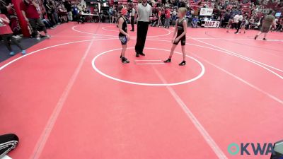 73 lbs Rr Rnd 3 - Brenley Thompson, Perry Wrestling Academy vs Millie Rumsey, Pawhuska Elks Takedown