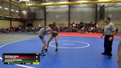 150 lbs Cons. Round 4 - Taythan Silva, Aurora Christian vs Nathan Rickards, Malvern Prep