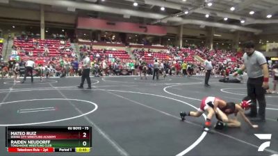 75 lbs Cons. Semi - Mateo Ruiz, Dodge City Wrestling Academy vs Raiden Neudorff, Tonganoxie Wrestling Club