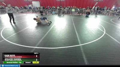 157 lbs Quarterfinal - Spencer Madsen, Askren Wrestling Academy vs Kade Boyd, Askren Wrestling Academy