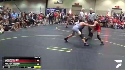 101 lbs Round 1 (6 Team) - Kolten Keller, Mi Pitbulls Gold vs Luke Wagner, Illinois KIA