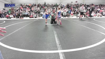 40-43 lbs Quarterfinal - Harley Frederick, Brushy Wrestling Club vs Vanessa LaFerr, Greenwood Wrestling Academy