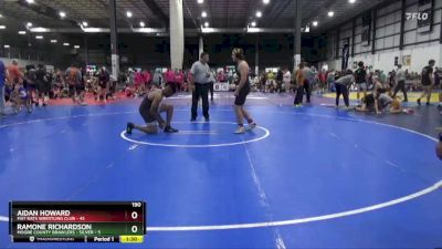 190 lbs Semis & 1st Wb (8 Team) - AIDAN HOWARD, MAT RATS WRESTLING CLUB vs Ramone Richardson, MOORE COUNTY BRAWLERS - SILVER