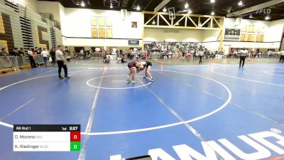 125D lbs Rr Rnd 1 - Damian Moreno, Asu vs Kevin Riedinger, Bloomsburg