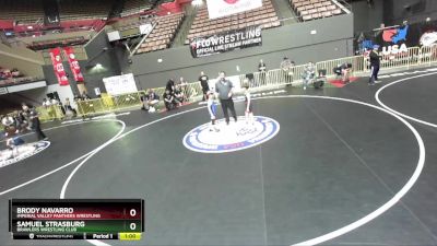 78 lbs Cons. Round 5 - Brody Navarro, Imperial Valley Panthers Wrestling vs Samuel Strasburg, Brawlers Wrestling Club