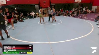 205 lbs Round 5 (6 Team) - Scout Gooch, Team St. Louis vs Brayden Grier, WAR