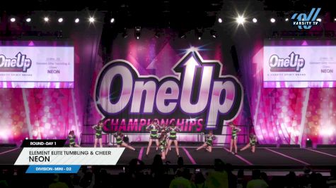 Element Elite Tumbling & Cheer - NEON [2024 L2 Mini - D2 Day 1] 2024 One Up Grand Nationals