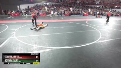 90 lbs Cons. Round 4 - Cooper Herzig, Askren Wrestling Academy vs Samuel Fahey, Oregon Youth Wrestling