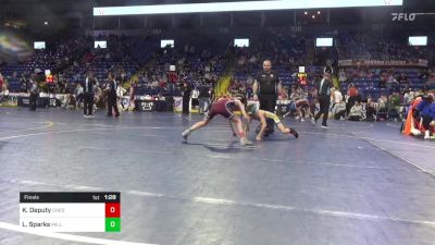 82 lbs Final - Kooper Deputy, Chestnut Ridge vs Lawson Sparks, Millcreek