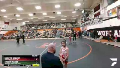 48-50 lbs Round 1 - Harper Siebert, Cody Wrestling Club vs Haidyn Magee, Sheridan Wrestling Club