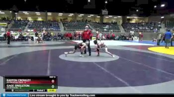 106 lbs Round 3 (4 Team) - Easton Crowley, 6A Mountain View vs Gage Singleton, 6A Roseburg