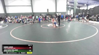 78 lbs Semifinal - Greyson Molano, Hillsboro Mat Club vs Aiden Ungs, Forks Wrestling Club