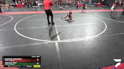 90 lbs Cons. Semi - Reegan Roy, Laona-Wabeno vs Hunter Kromrey, Crass Trained