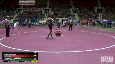 120 lbs Semifinal - Luke Dudley, Prattville vs Timothy Luttrell, Smiths Station Hs