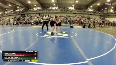 150 lbs 3rd Place Match - Owen Lowe, Trenton Kids Wrestling Club-AA vs Kyler Watson, Kirksville Wrestling Club-AA