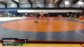 285 lbs 3rd Place Match - Matthew Cruise, University Of Pennsylvania vs Adam Haselius, Columbia