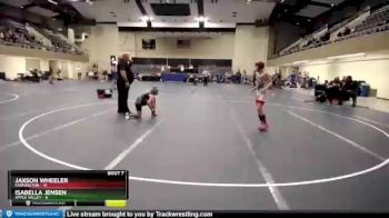 88 lbs Round 3 (6 Team) - Jaxson Wheeler, Farmington vs Isabella Jensen, Apple Valley