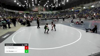 70 lbs Consi Of 8 #1 - Christopher Sanchez, Wolfpack vs Noah Rhoden, Western Slope Warriors