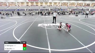 54 lbs Rr Rnd 1 - Santiago Rodriguez, Martinez School Of Wrestling vs Arianna Saucillo, Duran Elite