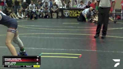 101 lbs Round 1 (6 Team) - Ethan Hamilton, Untouchables Purple vs Kane Lewis, Team Illinois