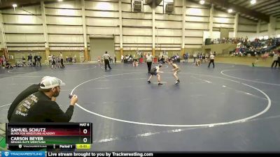 82 lbs Champ. Round 1 - Carson Beyer, Nevada Elite Wrestling vs Samuel Schutz, Black Fox Wrestling Academy