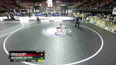 130 lbs Cons. Round 3 - Carlos Alvarez, Ukiah Wrestling Club vs Montgomery Willison, Legacy Wrestling Center