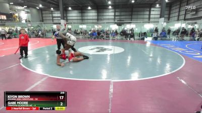 120 lbs Round 3 (4 Team) - Tye Johnson, COMBAT ATHLETICS vs Achilles Ferebee, FCA WRESTLING