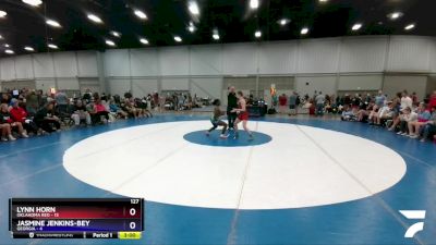 127 lbs Round 2 (6 Team) - Lynn Horn, Oklahoma Red vs Jasmine Jenkins-Bey, Georgia