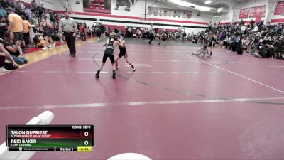 45 lbs Cons. Semi - Reid Baker, Team Central vs Talon Dupriest, SlyFox Wrestling Academy