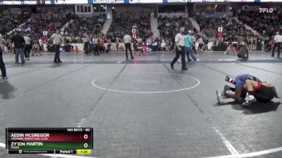 80 lbs Round 5 - Zy`ion Martin, Maize vs Aedin McGregor, Jayhawk Wrestling Club