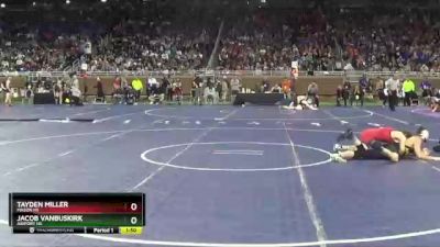 D2-120 lbs Champ. Round 1 - Tayden Miller, Mason HS vs Jacob VanBuskirk, Airport HS