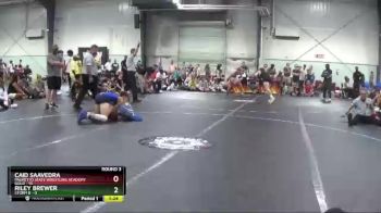 132 lbs Round 3 (3 Team) - Caid Saavedra, Palmetto State Wrestling Academy Gold vs Riley Brewer, Storm B