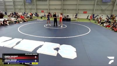 152 lbs Placement Matches (8 Team) - Owen Vaught, Team Texas B vs Aidan Kranz, South Dakota Blue