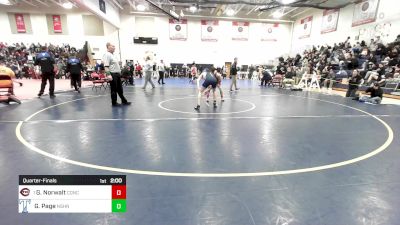 126 lbs Quarterfinal - Griffin Norwalt, Concord vs Gavin Page, Nashua North