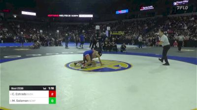 100 lbs Quarterfinal - Christina Estrada, Buchanan vs Marlee Solomon, Newport Harbor