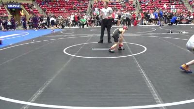 64 lbs Champ. Round 2 - Jensen Scheier, Lawrence Elite vs Mason Londo, Keystone Kids Wrestling