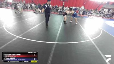 285 lbs Semifinal - Vanden Hoffman, Wrestling Factory vs Evan Gratz, Fennimore Wrestling Association