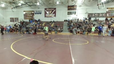 67 lbs 1st Place Match - Journiee Zuniga, Toppenish USA Wrestling Club vs Jason Blevins, Punisher Wrestling Company