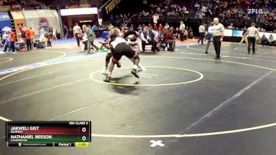 190 Class 3 lbs Semifinal - Jakweli Gist, Kearney vs Nathaniel Beeson, Camdenton