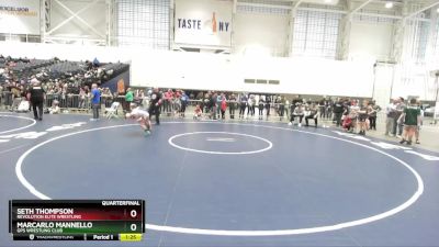 85 lbs Quarterfinal - Marcarlo Mannello, GPS Wrestling Club vs Seth Thompson, Revolution Elite Wrestling