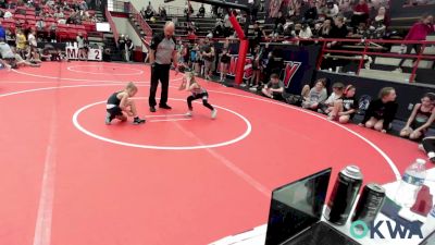 52 lbs Rr Rnd 6 - Paisleigh Perkins, TopNotch vs Kloe Rutledge, Sisters On The Mat Pink