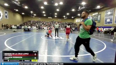 189 lbs Quarterfinal - Madison Robinson, Sanger vs Denisse De La Cruz Lopez, Paso Robles