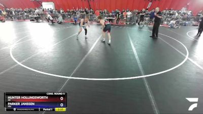 138 lbs Cons. Round 5 - Hunter Hollingsworth, OK vs Parker Janssen, MN