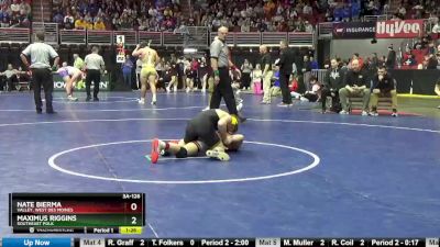 3A-126 lbs Cons. Semi - Nate Bierma, Valley, West Des Moines vs Maximus Riggins, Southeast Polk