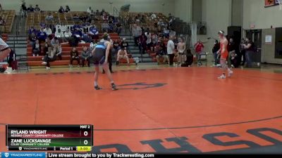 141 lbs 5th Place Match - Ryland Wright, Neosho County Community College vs Zane Lucksavage, Colby Community College