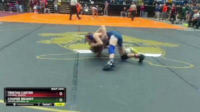 3 - 106 lbs Semifinal - Tristan Carter, Colonial Heights vs Cooper Brandt, Wilson Memorial HS