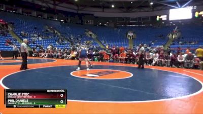 215 lbs Quarterfinals (8 Team) - Phil Daniels, Mahomet (M.-Seymour) vs Charlie Stec, Chicago (Brother Rice)