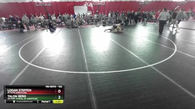 132 lbs Champ. Round 2 - Talon Berg, Victory School Of Wrestling vs Logan Steffen, RT Elite Wrestling