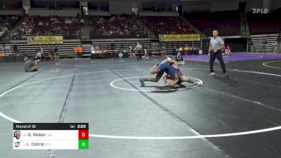 174 lbs Round Of 32 - Syler Weber, Liberty vs Landon Cabral, Utah Tech